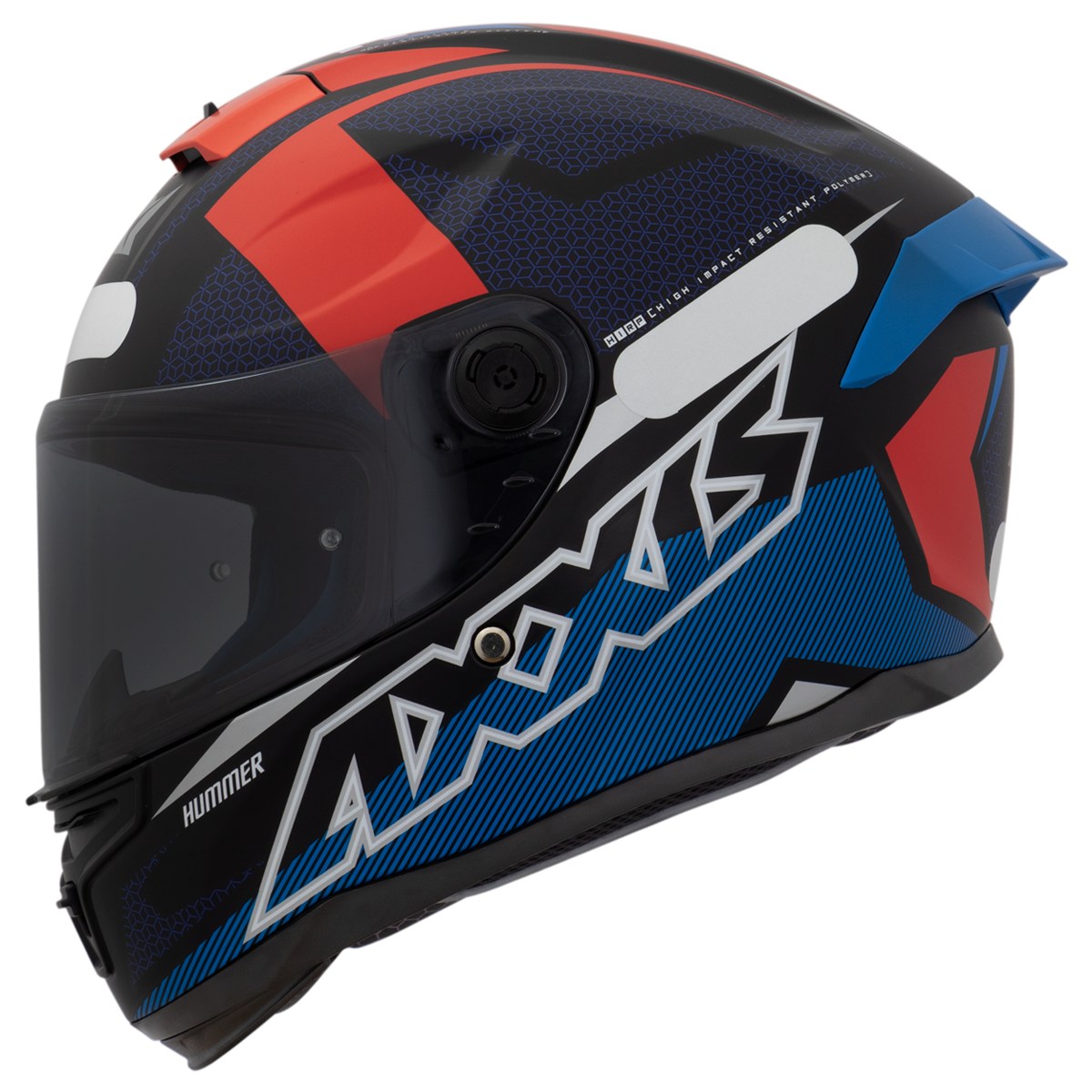 Capacete AXXIS Hummer B Zel C5 Mate Tamanho 62 | Bold'or Moto Pista