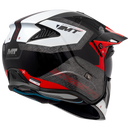 Capacete MT Helmets Streetfighter SV Totem A1 - Vermelho/Preto/Branco Fosco