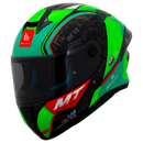 Capacete MT Helmets Targo S Réplica Ivan Ortolá Jerez 2024 B6 Verde Brilho