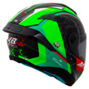 Capacete MT Helmets Targo S Réplica Ivan Ortolá Jerez 2024 B6 Verde Brilho