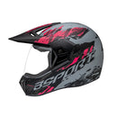Capacete Bieffe 3 Sport - Cinza/Rosa