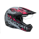 Capacete Bieffe 3 Sport - Cinza/Rosa