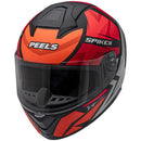 Capacete Peels Spike II 1ST - Cor Preto Fosco/Vermelho
