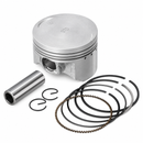 Pistão Motor com Anel Honda Titan 150 / Fan 150 Medida 0,75 - Metal Leve