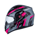 Capacete Bieffe B-40 VTour - Cinza/Rosa