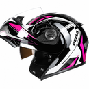 Capacete Peels U-RB2 - Preto/Branco/Rosa