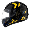 Capacete Fly F-9 HG Pitstop - Preto Amarelo
