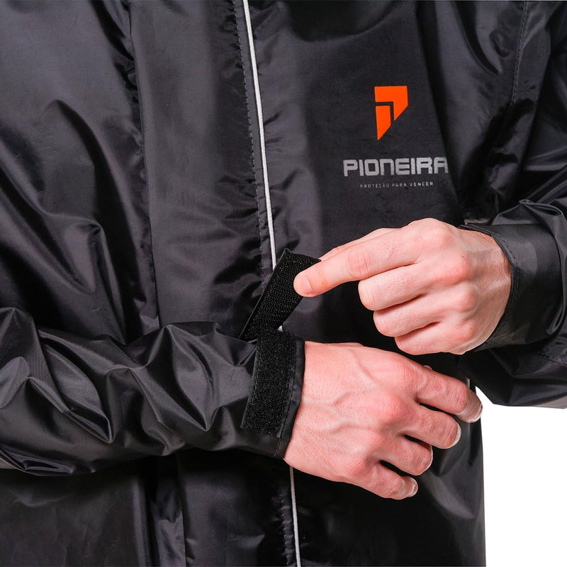 Capa de Chuva Pioneiro Nylon - Proteção Leve e Resistente para Motociclistas - Impermeável