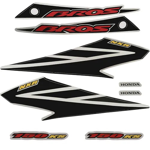 Faixa Adesiva Honda NXR 150 Bross ESD 2007 Original Branca - Qualidade Premium e Acabamento Perfeito