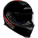 Capacete AXXIS Eagle SV Solid Gloss Black/Red - Tamanho 62 XL