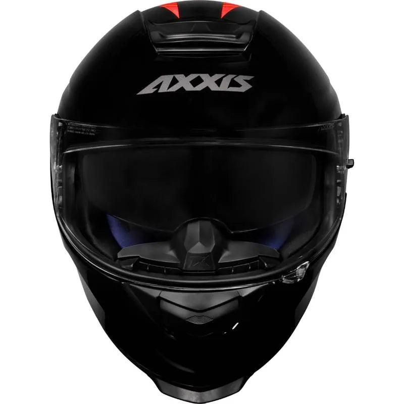 Capacete AXXIS Eagle SV Solid Gloss Black/Red - Tamanho 62 XL