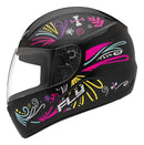 Capacete Fly F-9 HG Fiesta Preto Fosco Colorido