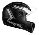 Capacete FLY F-9 HG HANS Original Preto Fosco/Grafite - Tecnologia HANS e Design Moderno
