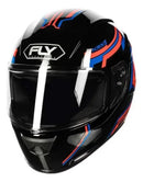 Capacete FLY F-9HG HANS Original Preto/Vermelho - Tecnologia HANS e Proteção Avançada