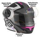 Capacete Tork R8 Pro Fosco Tamanho 60