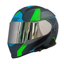 Capacete X11 Revo Pro Flagger SV com Viseira Extra Verde Fosco - Tamanho 60