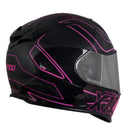 Capacete X11 REVO PRO TRONIX SV Rosa - Design Feminino com Viseira Extra Inclusa
