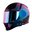 Capacete X11 REVO PRO TRONIX SV Rosa/Acqua Tamanho 56 - Vista Frontal
