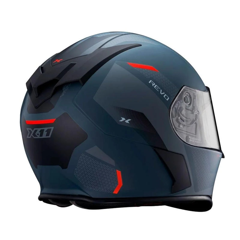 CAPACETE X11 REVO VISION SV Cinza/Verm Fosco 60 11080961 14905
