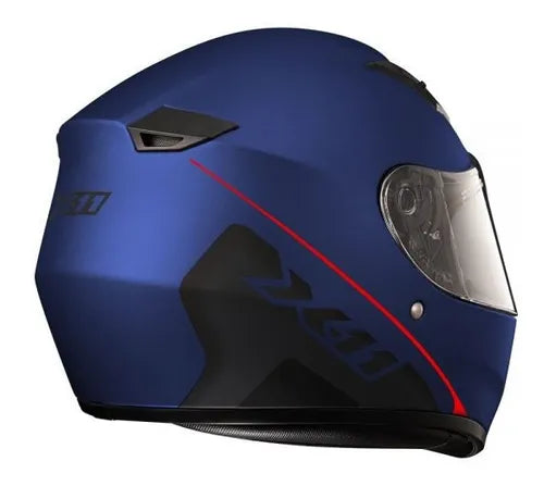 CAPACETE X11 TRUST SOLIDES AZUL-MET