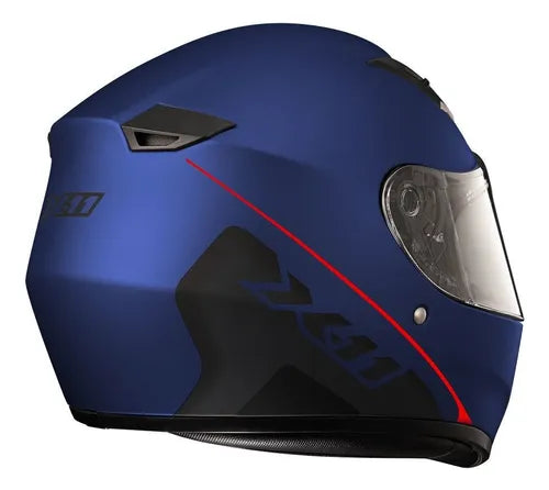Capacete X11 Trust Solides - Azul Metálico - Tamanho 58