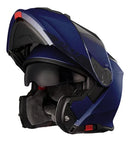 Capacete X11 Turner Solides Azul Metálico Tamanho 60 - Design Premium