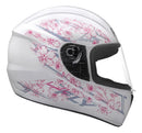 CAPACETE FLY F-9 HG AURORA Branco Rosa