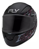 CAPACETE FLY F-9 HG AURORA Preto/Rosa 56 