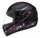 CAPACETE FLY F-9 HG AURORA Preto Rosa 
