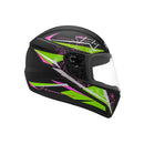 Capacete fechado FLY F-9 HG Harmonia design exclusivo preto e amarelo fosco com viseira cristal