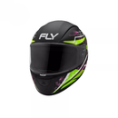 Capacete FLY F-9 HG Harmonia Preto Amarelo tamanho 58 certificado INMETRO - vista frontal