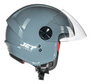 CAPACETE FLY JET HG CLASSIC CINZA visão lateral