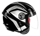 CAPACETE FLY JET HG FREEDOM .:Preto/Grafite 56 C090167505556