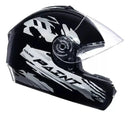CAPACETE FLY YOUNG HG Paint Preto Prata kids visão Lateral d2