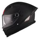 Capacete MT Helmets Braker SV Solid com Aerofólio - Vista Frontal
