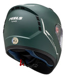 Capacete Peels Icon 23 Naked - Cor Verde Militar Fosco/Prata