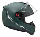 Capacete Peels Icon 23 Naked - Cor Verde Militar Fosco/Prata
