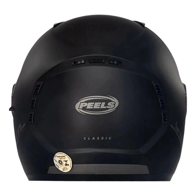 Capacete Peels Icon Pro NKD com Viseira - Cor Preto Fosco/Prata