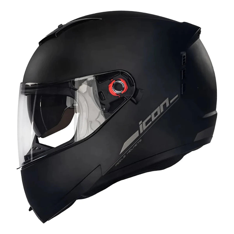 Capacete Peels Icon Pro NKD com Viseira - Cor Preto Fosco/Prata