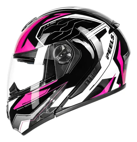 Capacete Peels U-RB2 Ocean - Cor Preto/Magenta