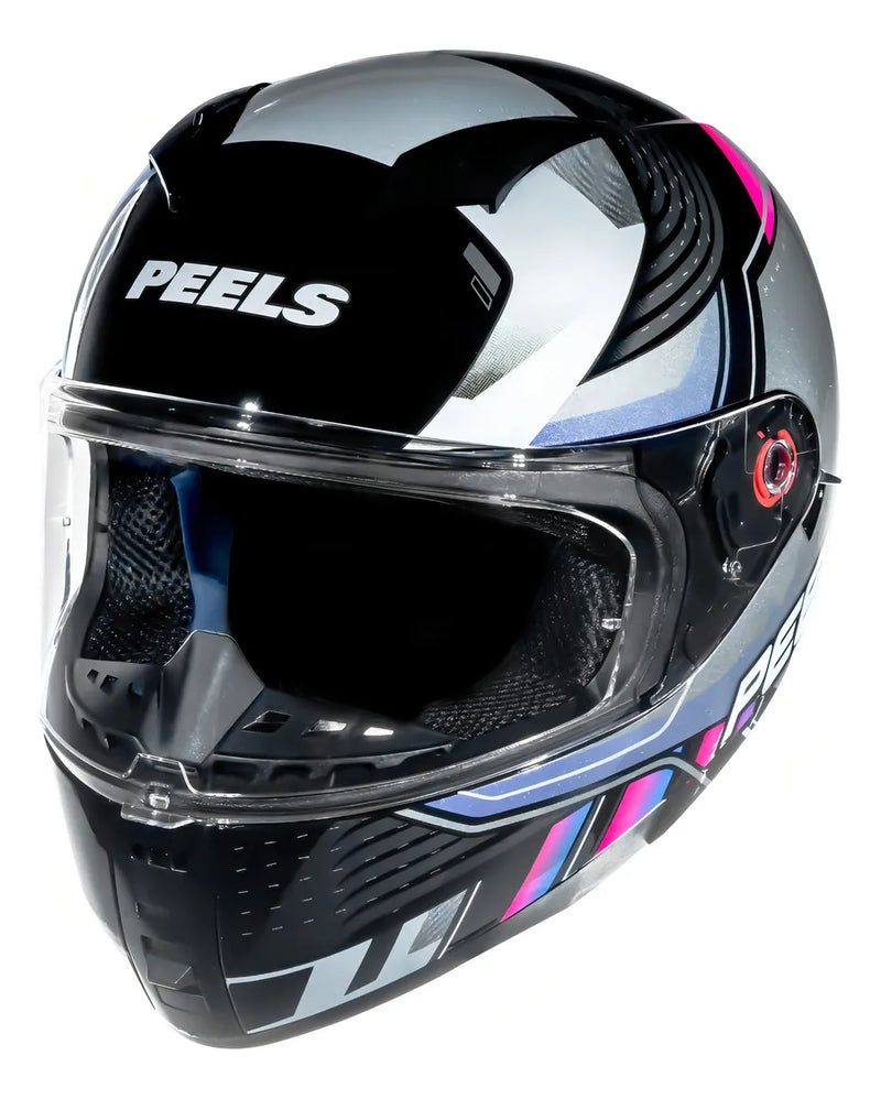 Capacete Peels ICON 23 FORCE Original C/Visor Preto/Cyber - Tecnologia Avançada e Design Futurista