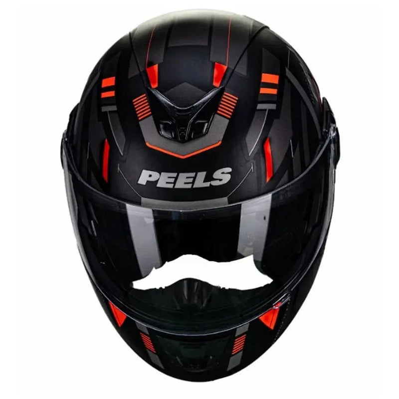 Capacete Peels U-RB2 Dynamic - Cor Preto Fosco/Vermelho