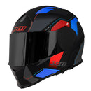Capacete X11 REVO PRO FLAGGER2 SV Vermelho/Azul Fosco 60 - Vista Frontal
