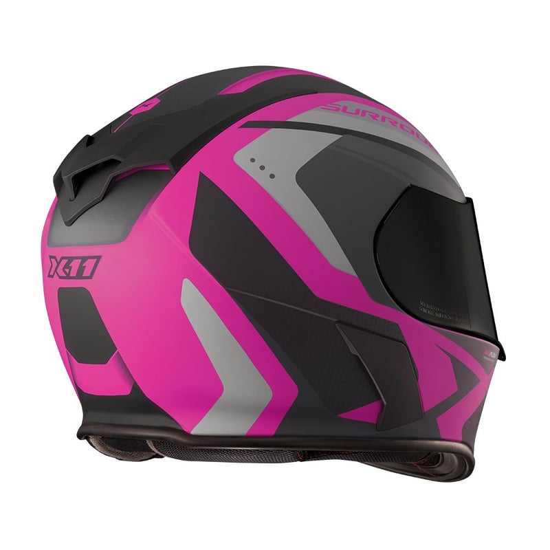 Capacete X11 Revo Pro Surround SV com Viseira Extra - Rosa - Tamanho 56