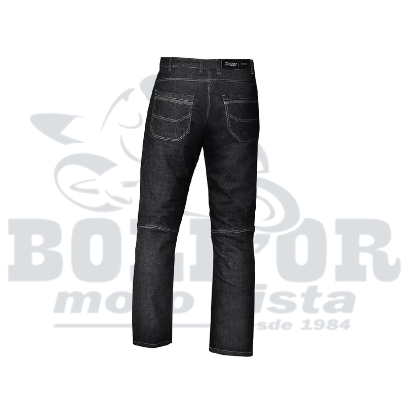  Calça Jeans Ride Masculina Preta tamanho 48 visao traseira 