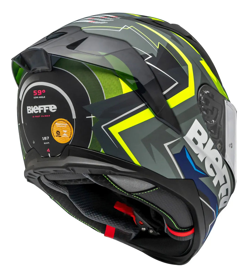 Capacete BIEFFE B-fast Climax - Detalhe Superior