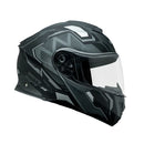 Capacete_Bieffe_B-40_Classic_Cinza_Dark_Fosco_Preto_Visao_Frontal1