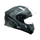 Capacete_Bieffe_B-40_Classic_Cinza_Dark_Fosco_Preto_Visao_Frontal2