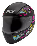 Capacete FLY F-9 HG Fiesta Preto Fosco