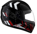 Capacete FLY F-9 HG PITSTOP Preto Vermelho